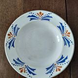 Deep plate Rhone earthenware Labrut Freres Model Orleans
