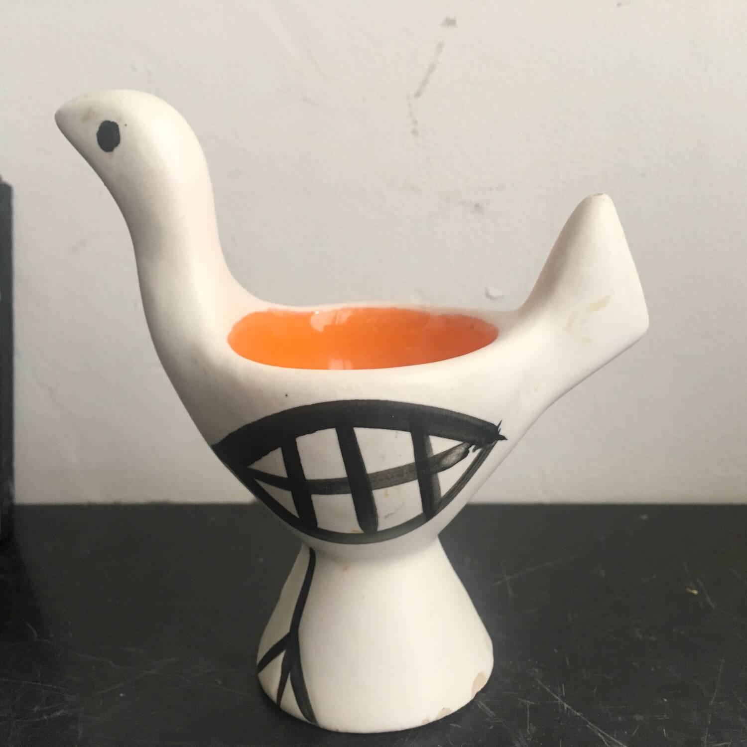 4 Lili Valentin Vallauris egg cups