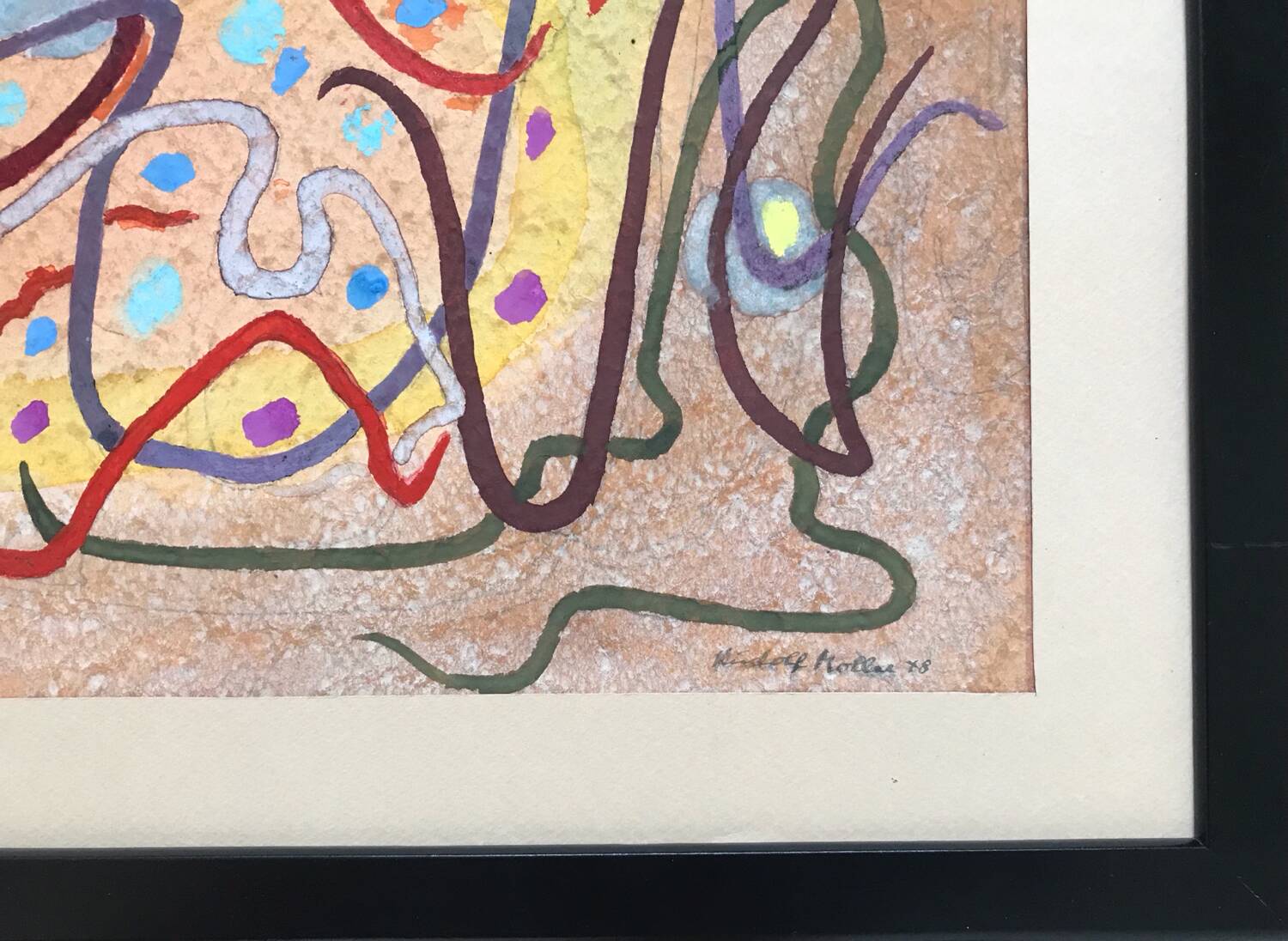 Rudolf MÖLLER, 1881-1967. Composition, 1918. Gouache and watercolour.