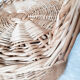 armchair basket in wicker / rattan, child, vintage
