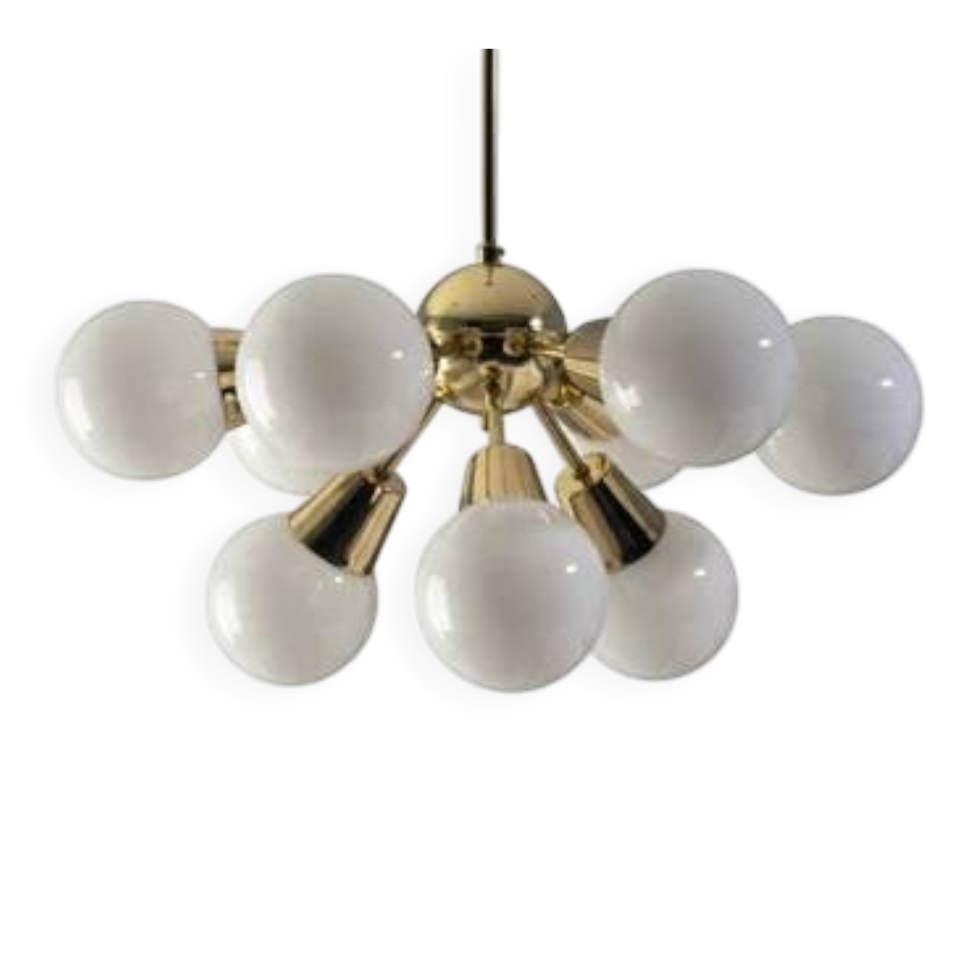 Nine-Arm “Sputnik” Candlestick, Jaroslav Bejvl Sr, 1970s, Czechoslovakia