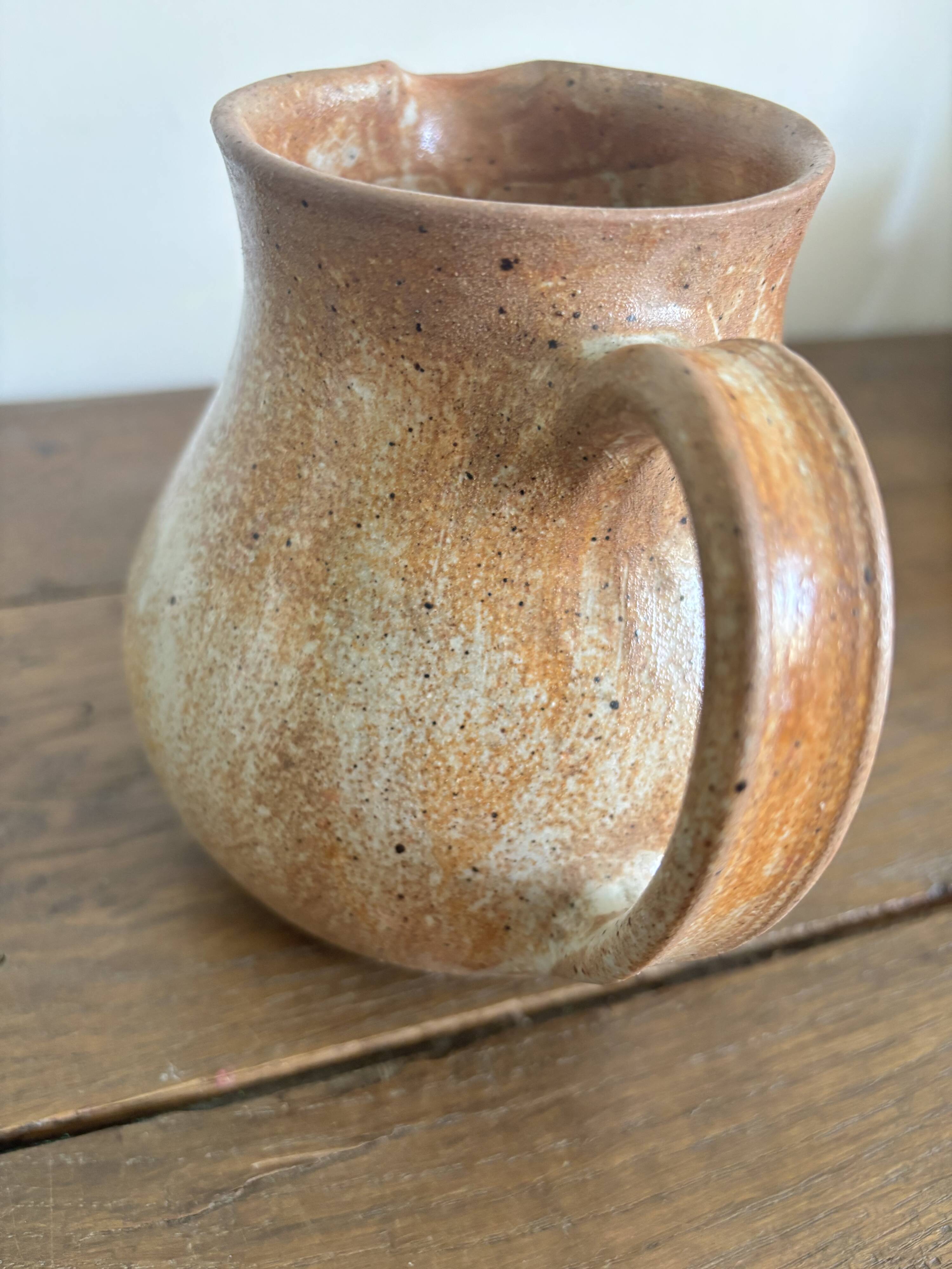 Set of French artisanal stoneware ceramics – 1960s