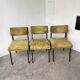 Set de trois chaises années 50