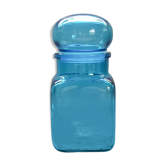 Flacon bleu dash bocal en verre flacon apothicaire