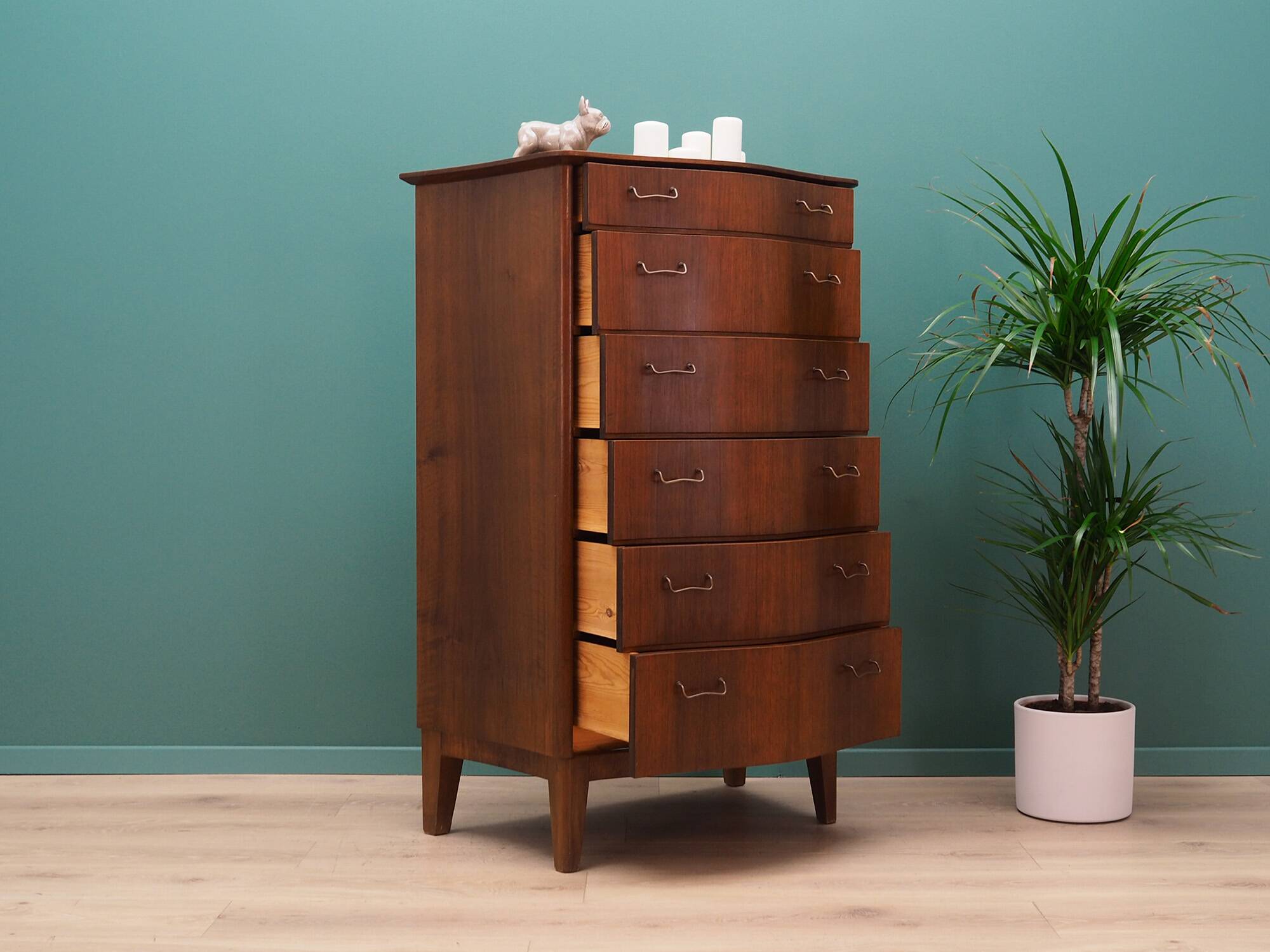 Mahogany chest of drawers, Danish design, 1960s, manufacturer: Øm Mobelfabrik