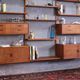 Mid century teak wall unit by Gustav Bahus, Norway 1960's