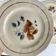 Set de 6 Assiettes à dessert Sarreguemines motif fleur , première moitié du