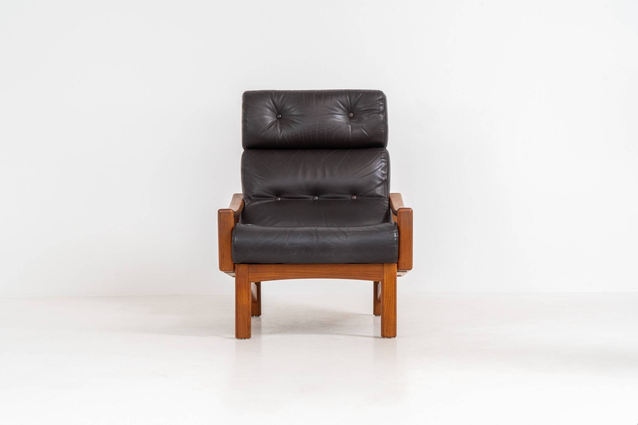 Fauteuil en cuir par Glostrup