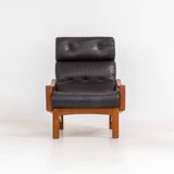 Fauteuil en cuir par Glostrup