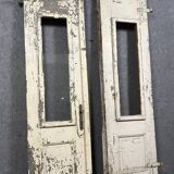 From a beautiful Lyonnaise residence: superb pair of Renaissance style doors in solid wood circa 1800