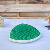 Ceramic table mat of Sarreguemines vintage design 60s