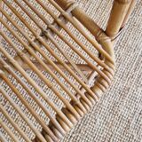 Pair of rattan armchairs