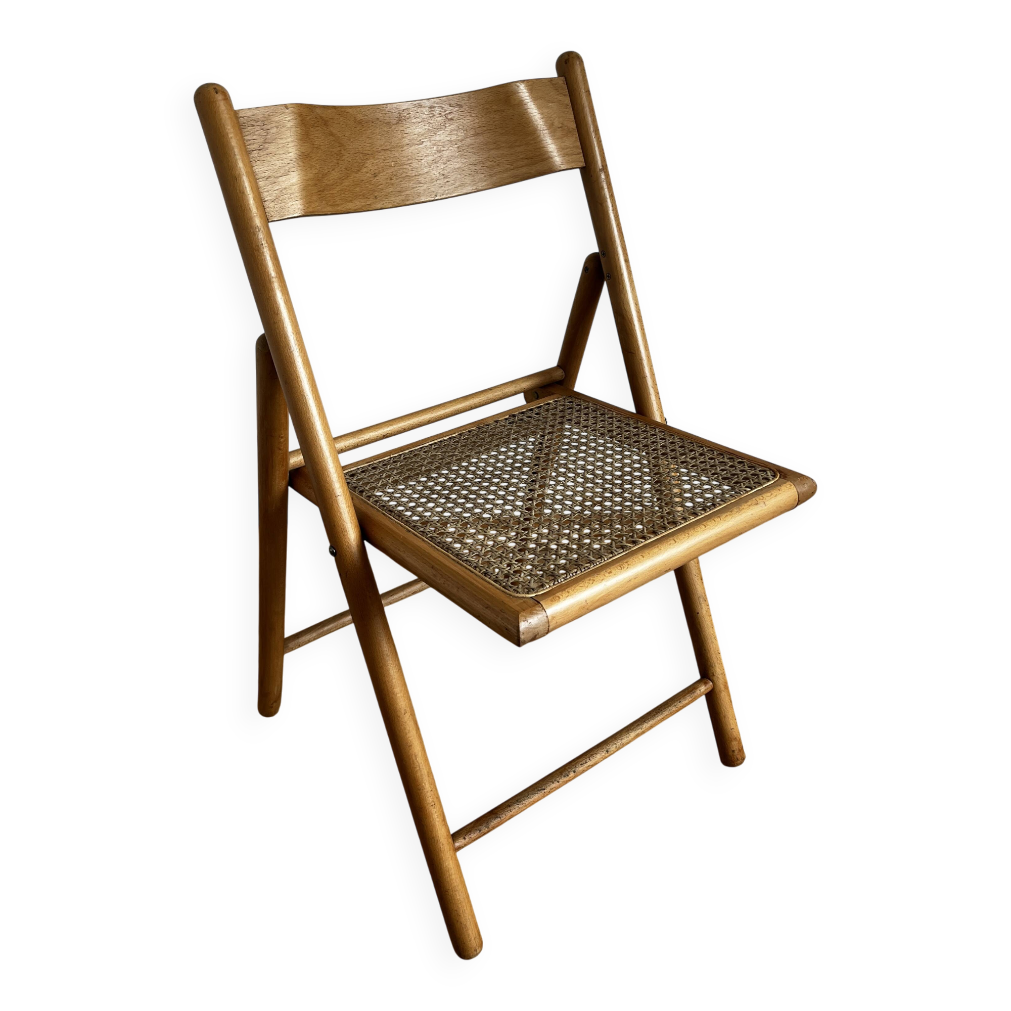 Rattan folding chair