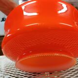 Luminaire opaline orange 70's