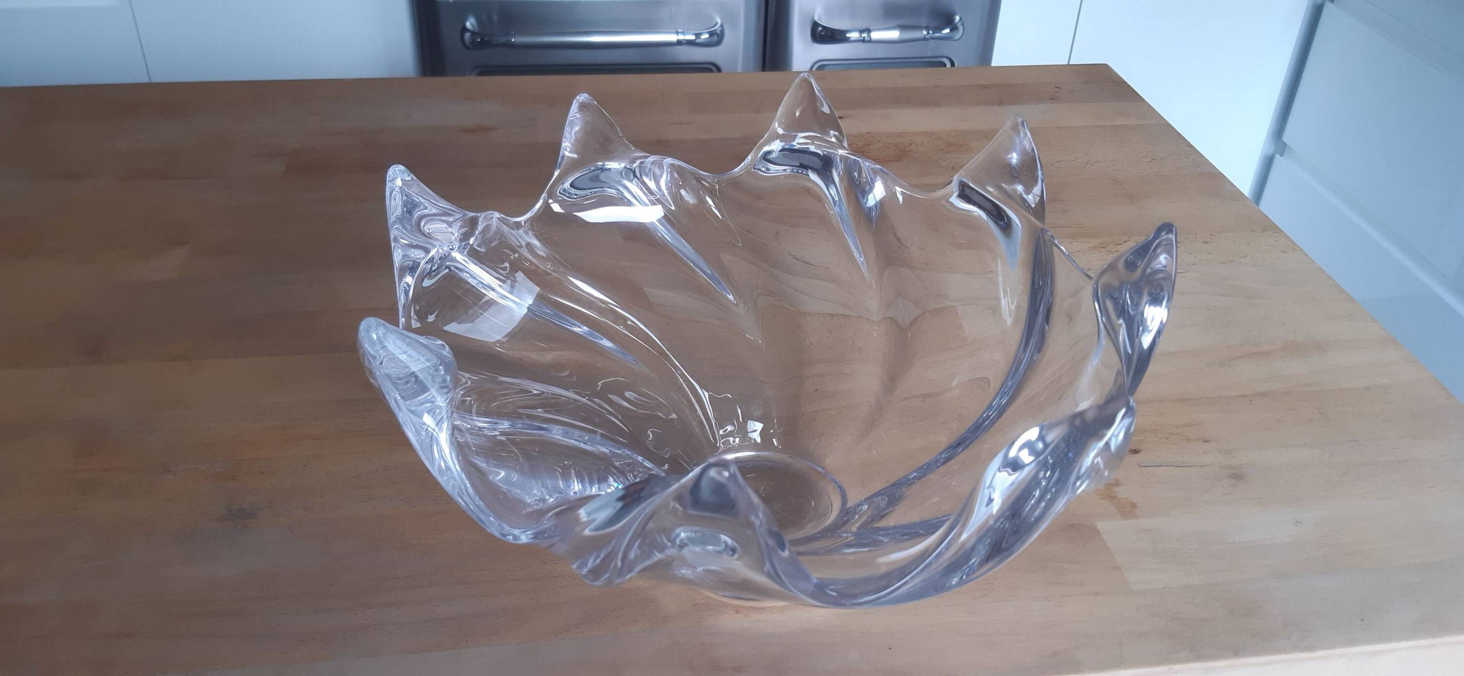 Antique fruit bowl from Vannes art crystal factory