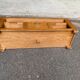 Solid pine wood TV unit stained with drawer and storage.
