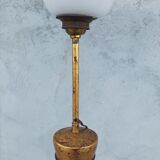 Louis XVI style floor lamp in carved mahogany