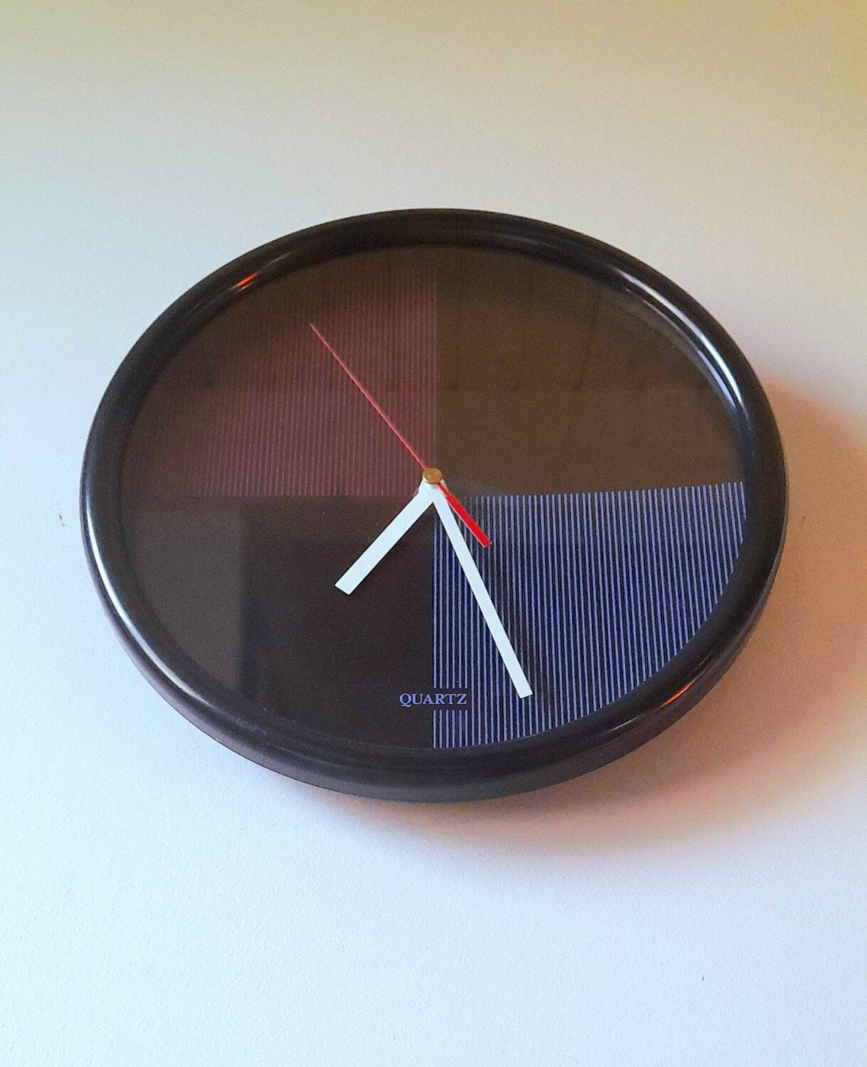 80s Memphis style wall clock
