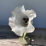 Flower wall lamp in glass paste