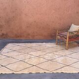 Moroccan rug Beni M'Rirt white - 26 x 304 cm