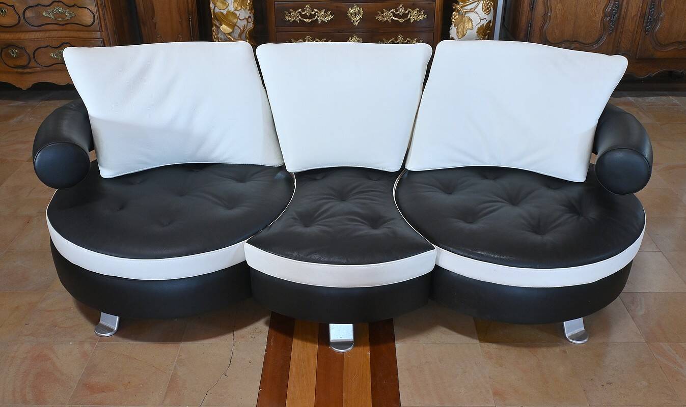 3-seater sofa by Mario Spinelli, signed Formenti, Italy – 1980