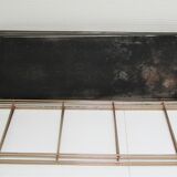 Wall shelf black metal weathered metal