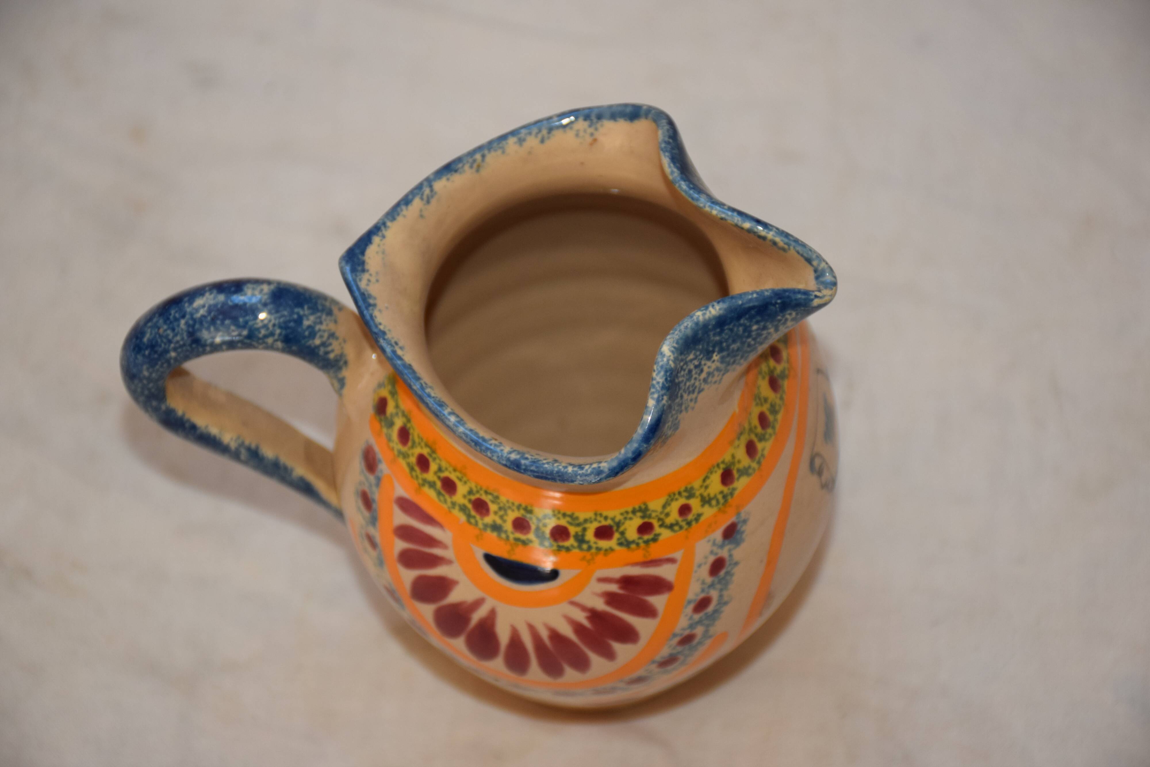 Henriot Quimper earthenware pitcher