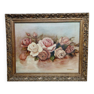 H. Schlehuher  Huile roses