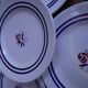 Set of 6 dessert plates Sarreguemines model Marianne