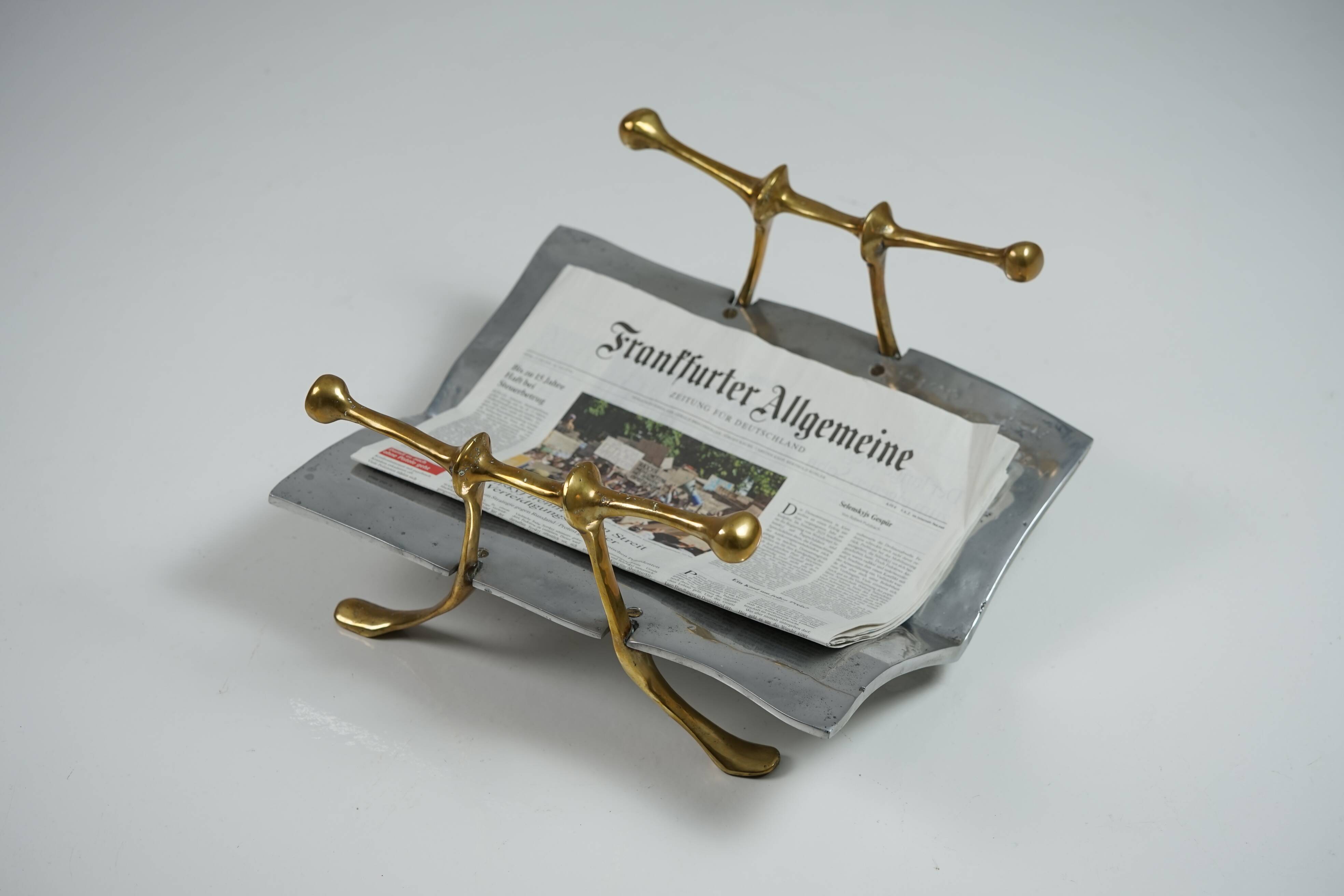 Sculptural Magazine Rack / Firewood Holder by David Marshall