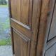 Rustic oak column cabinet