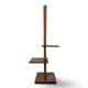 Lampadaire à tablettes moderniste en bois années 50