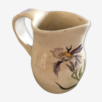 Pichet décor iris