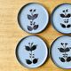 Dessert plates in sandstone from L'Arnon
