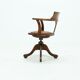 English antique hillcrest swivel desk chair 1920s