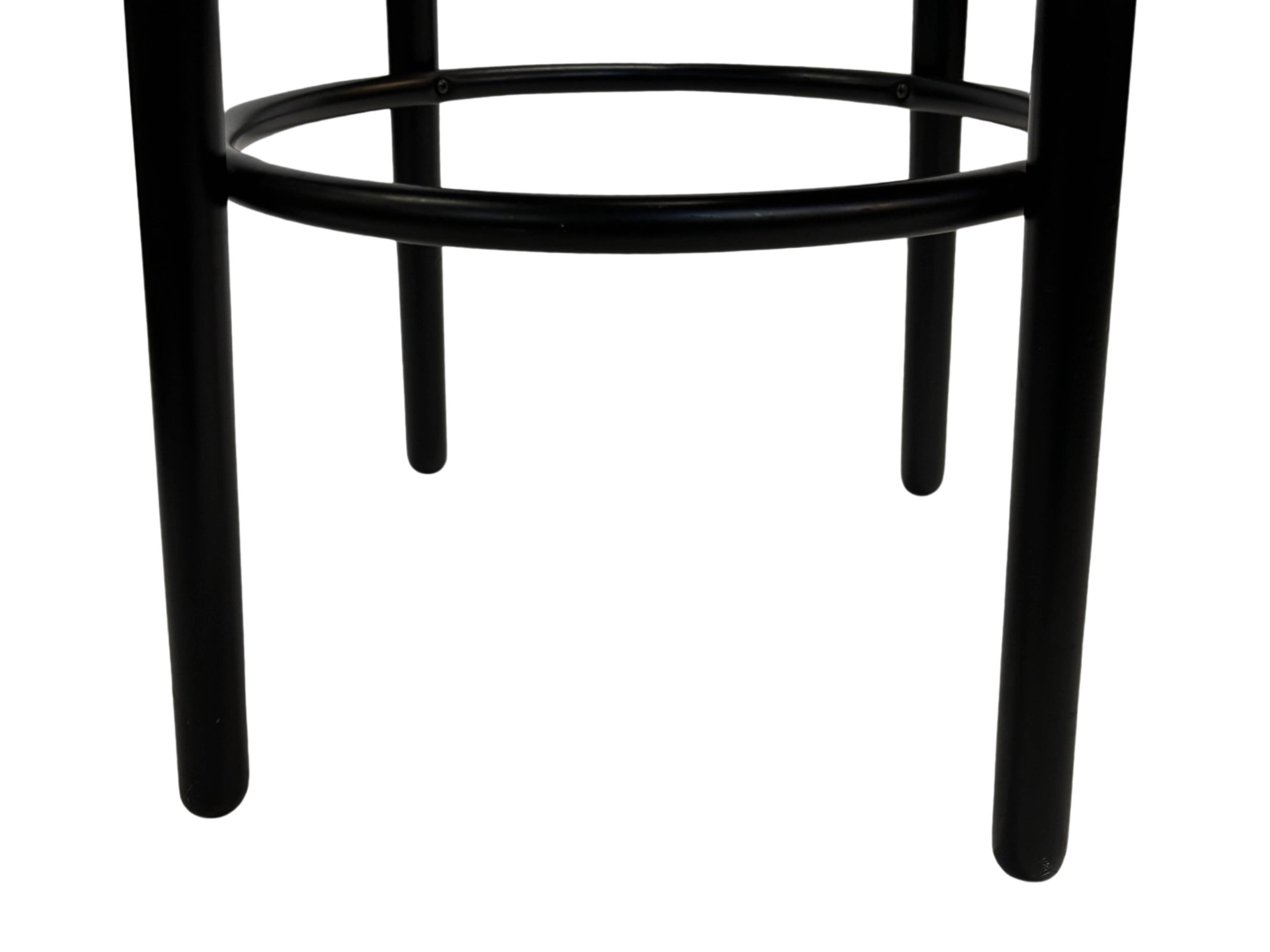 Set of four vintage bar stools - webbing Italian design