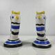 Pair of flower frog vases, Revernay, 1950s