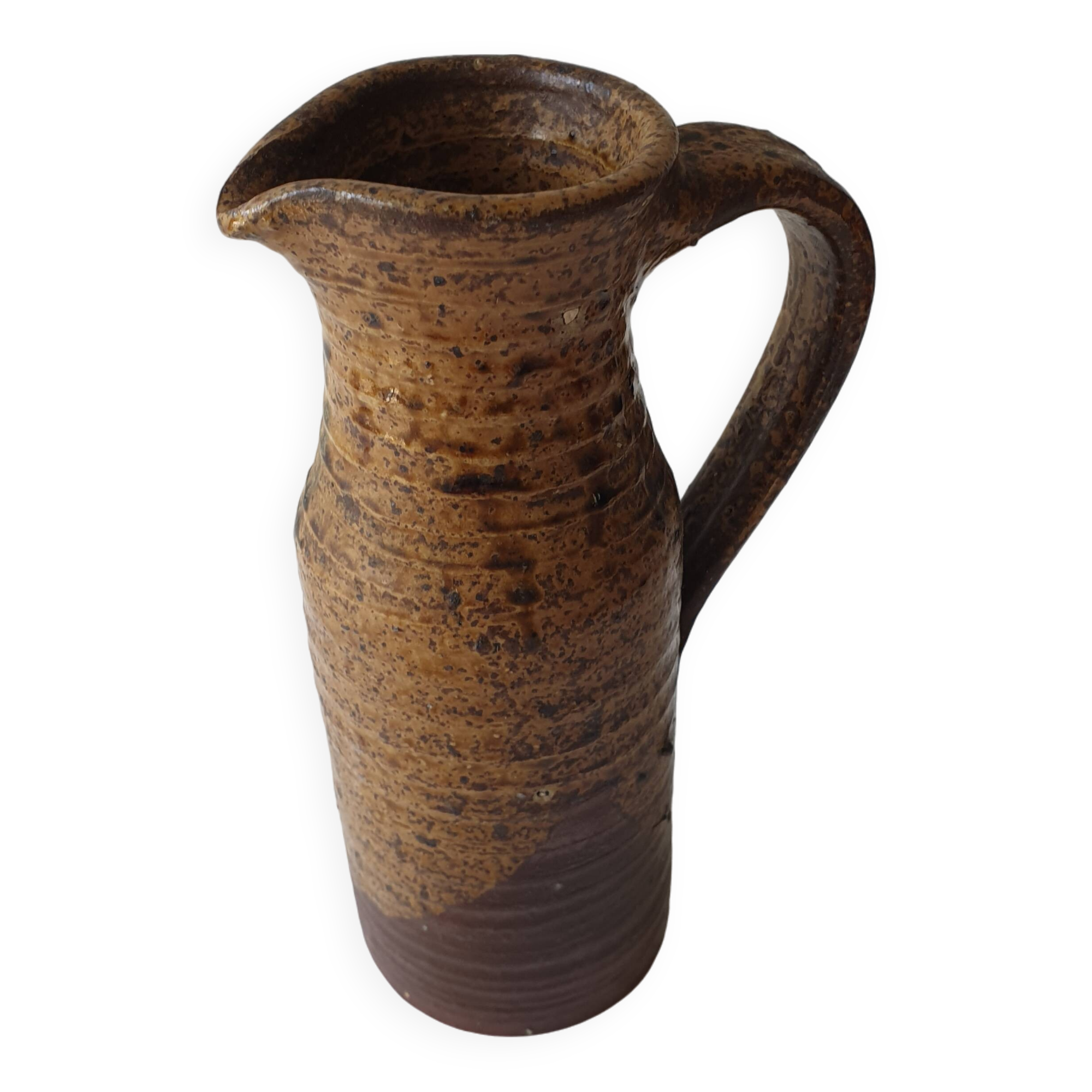 Ceramic pitcher (pyrite stoneware) Signed André Bodin height 22.5cm