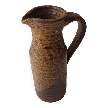 Ceramic pitcher (pyrite stoneware) Signed André Bodin height 22.5cm