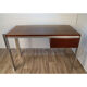 Vintage Georges Frydman desk in teak and aluminum 1970