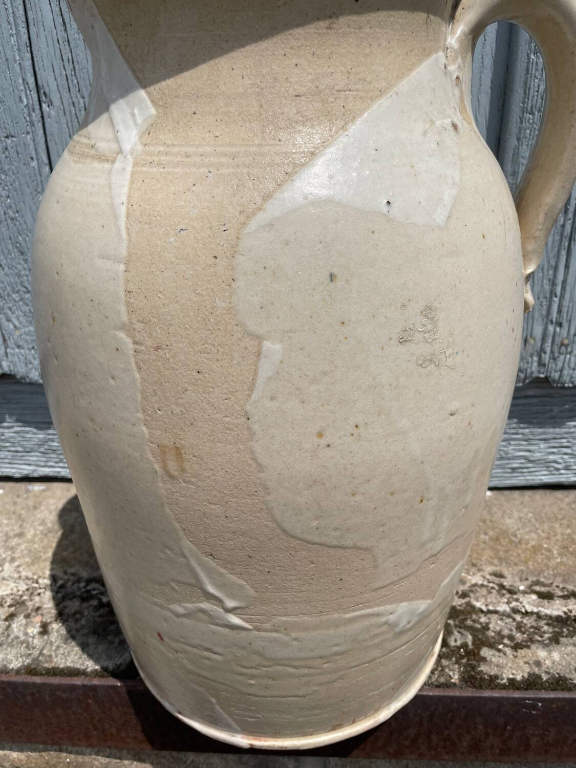 Large glazed stoneware jug jar