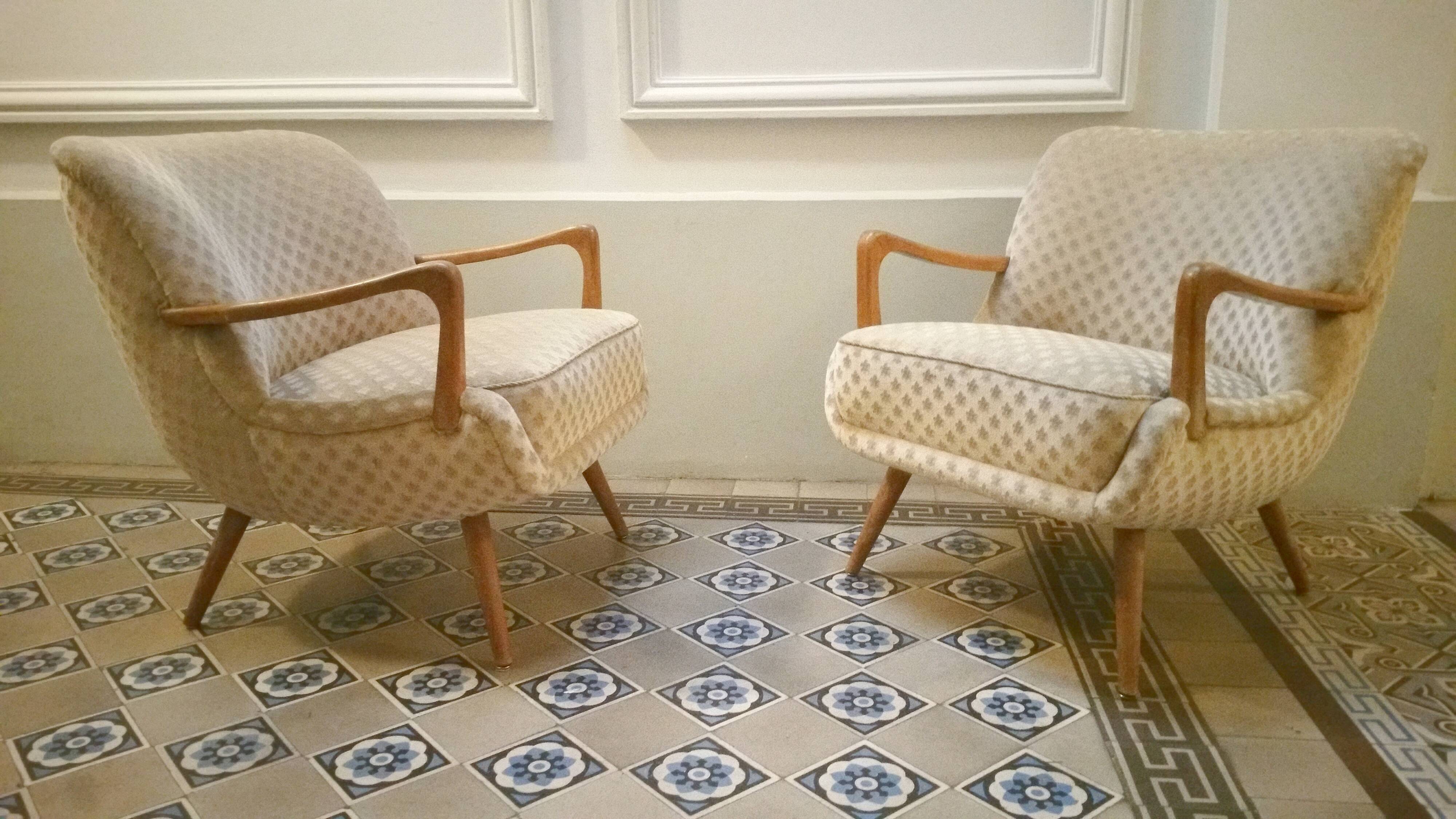 Chair Scandinavian cocktail design 50s 60s