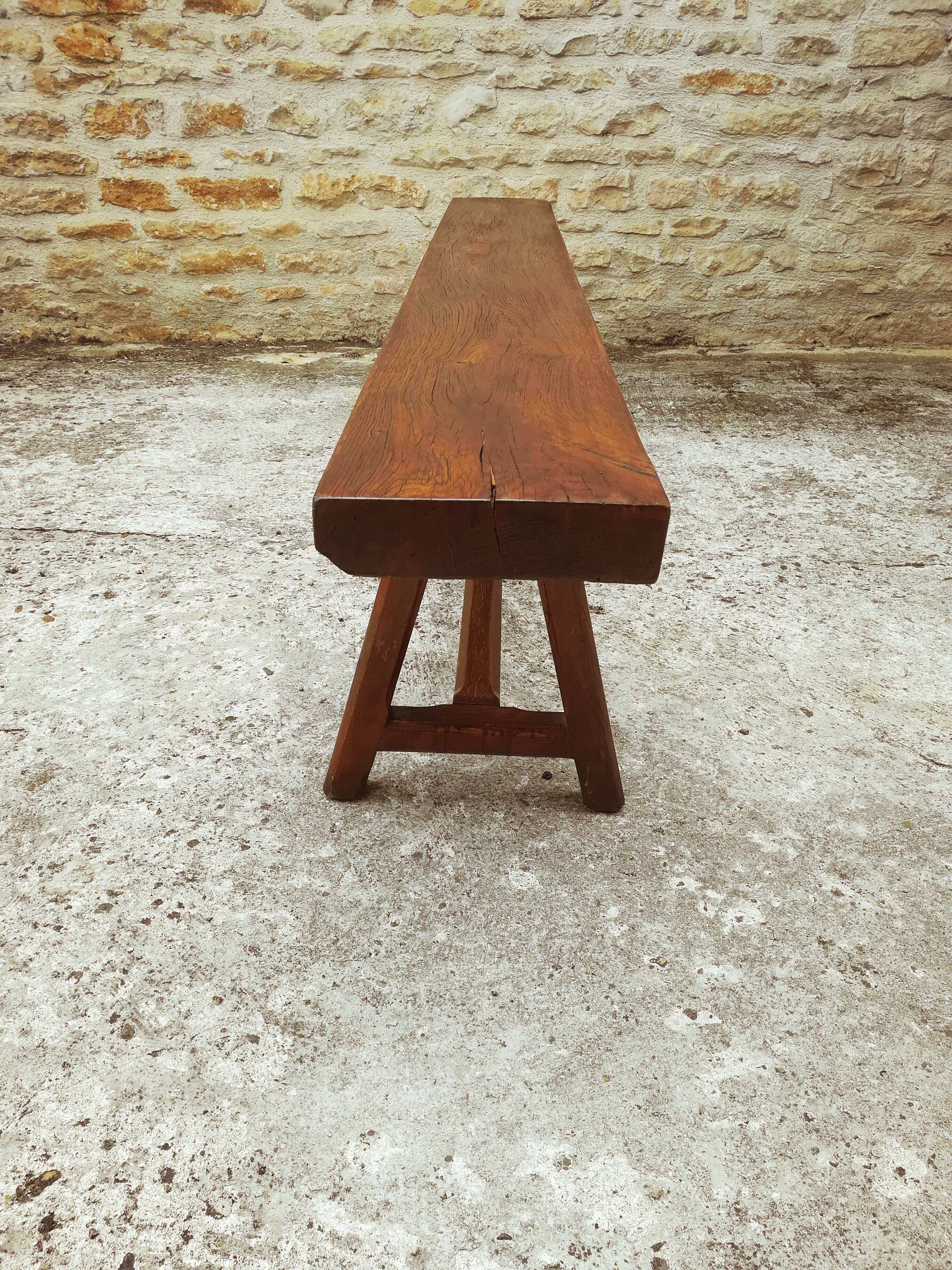 Massive chene bench
