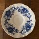 Cup and saucer earthenware Sarreguemines D.V. country décor and blue flowers