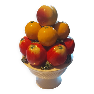 Coupe de fruits en barbotine