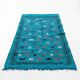 Tapis berbère turquoise Sabra