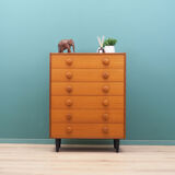 Teak chest of drawers, Danish design, 60s, made in Denmark