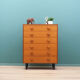 Commode en teck, design danois, années 60, fabriqué au Danemark