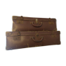 Pair of cardboard suitcases