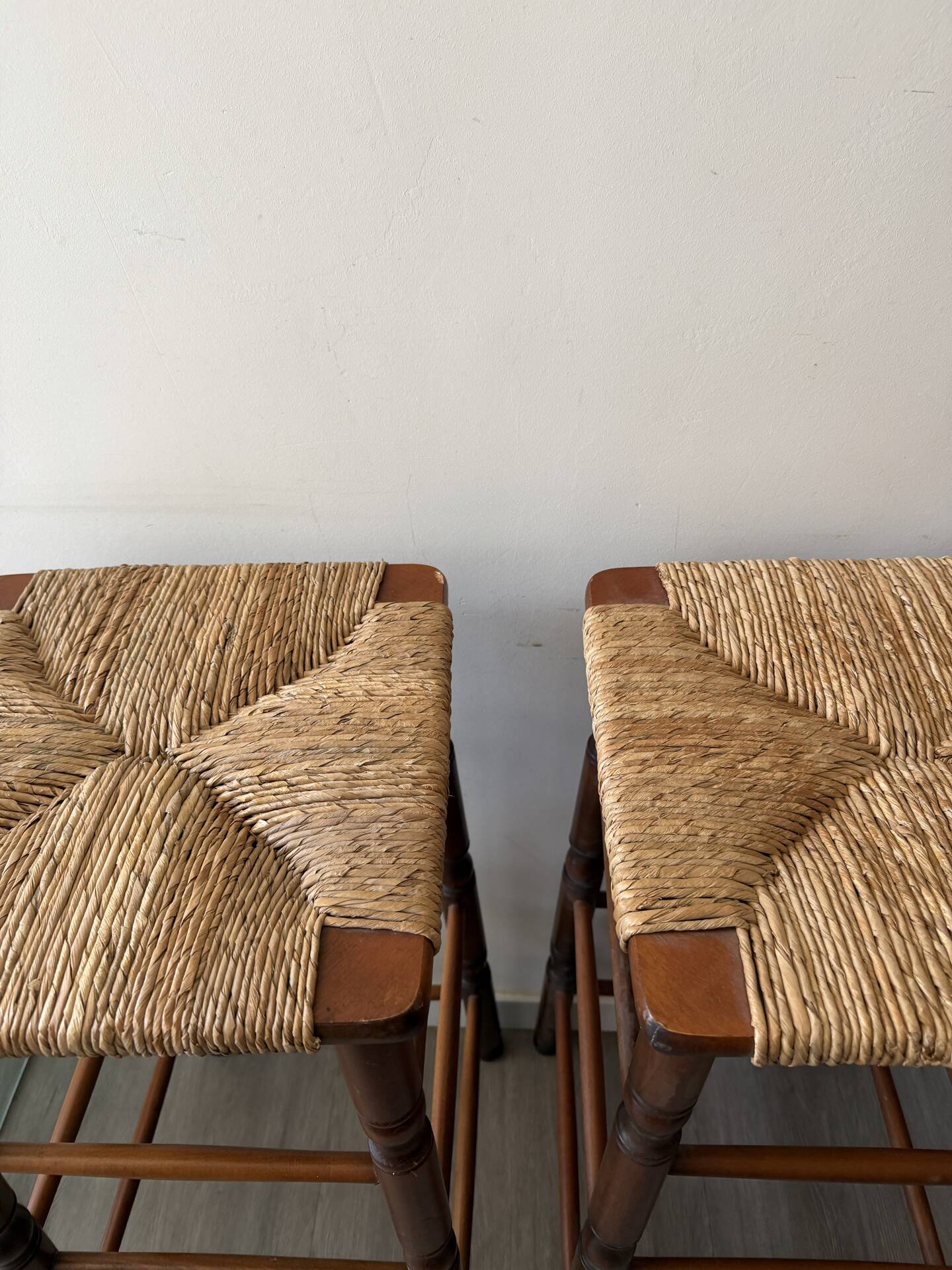 Mid Century bar stools set of 2